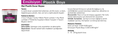 Emülsiyon Plastik Boya