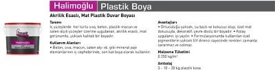 Halimoğlu Plastik Boya