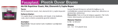 Fasaplast Plastik Duvar Boyası