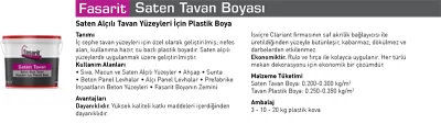 Fasarit Saten Tavan Boyası