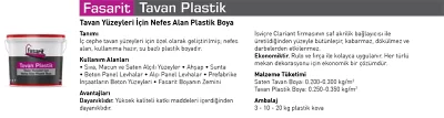 Fasarit Tavan Plastik