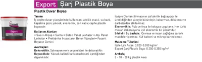 Export Şarj Plastik Boya