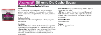 Alternatif Silikonlu Dış Cephe Boyası