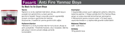 Fasarit Anti Fire Yanmaz Boya