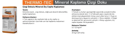 THERMO-TEC Mineral Kaplama Çizgi Doku