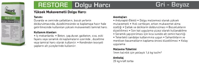 RESTORE Dolgu Harcı