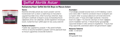 Sürçek Akrilik Astar